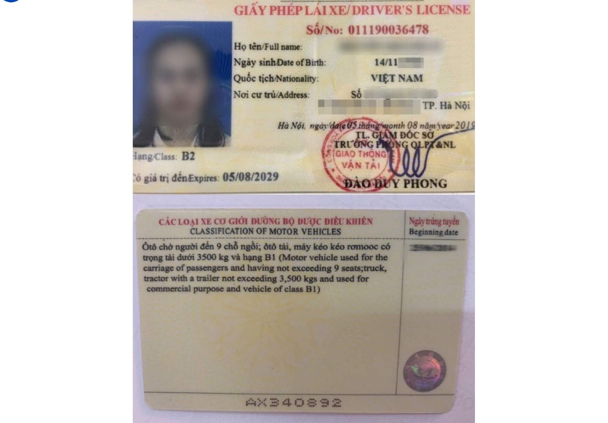 Bằng lái xe ô tô hạng B2