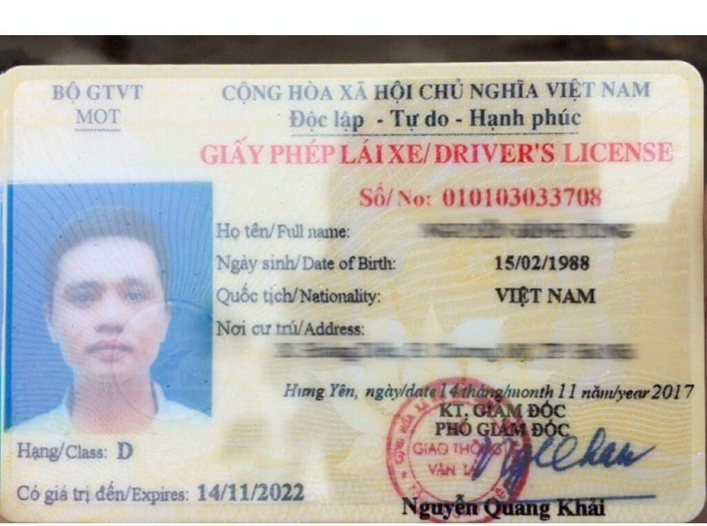Bằng lái xe hạng D
