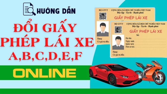 Hướng Dẫn Đổi Bằng Lái Xe Ô Tô Online